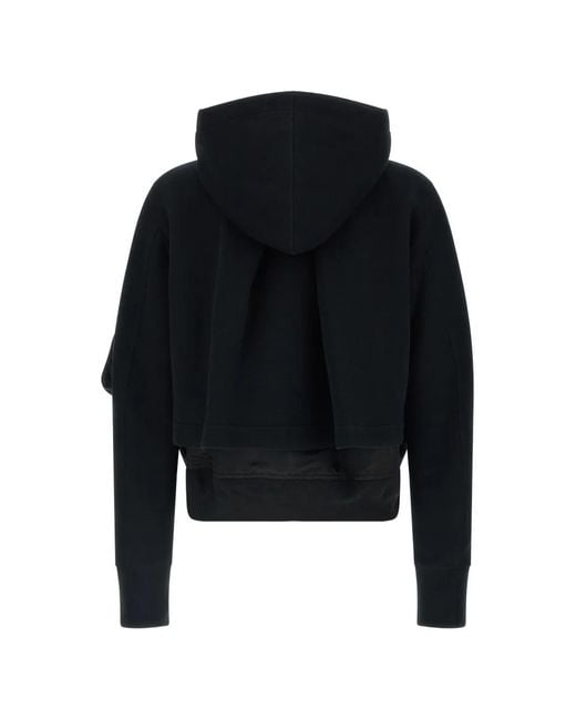 Sacai Black Sponge Double-Layer Bomber Jacket