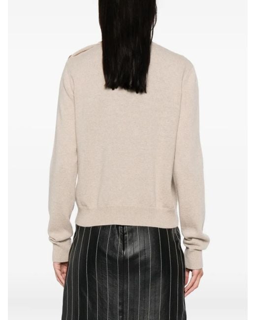 Balmain リブニット セーター White