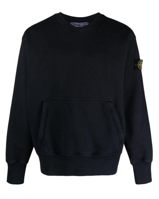 Stone island badge crew deals sweatshirt