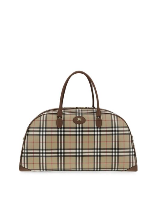 Burberry Metallic Sac Fourre-Tout À Carreaux for men
