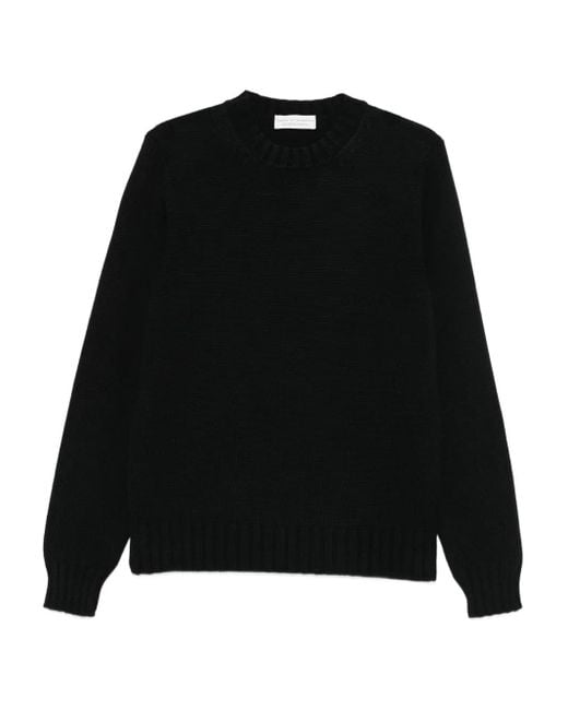 Pull Côtelé À Col Rond FILIPPO DE LAURENTIIS pour homme en coloris Black