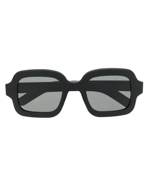 Retrosuperfuture Black Benz Rectangular Frame Sunglasses