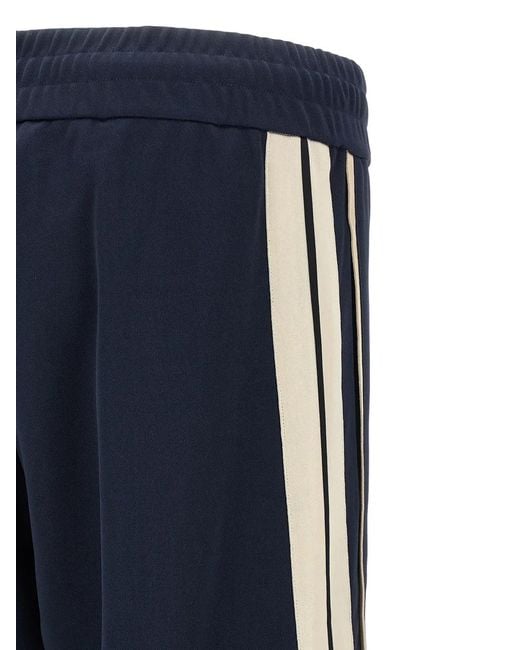 Palm Angels Blue Palm Tree Track Pants for men
