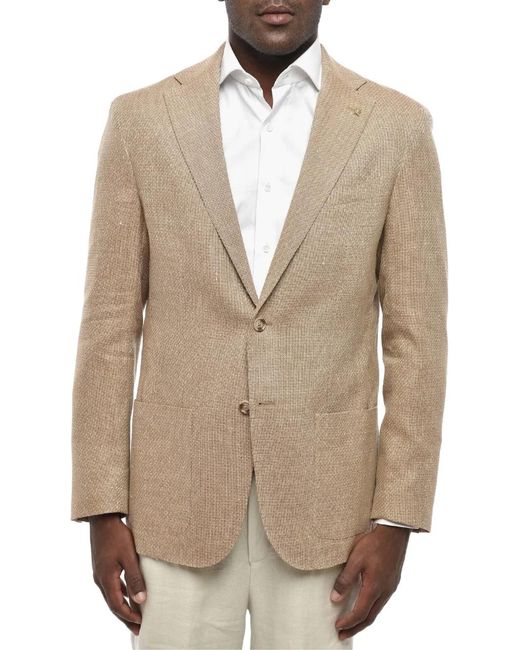 Corneliani Natural Single-Breasted Blazer for men