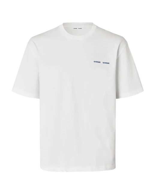 メンズ Samsøe & Samsøe Saflorian グラフィック Tシャツ White