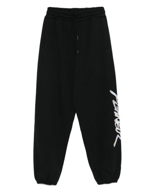 flâneur Jogginghose mit Logo-Print in Black für Herren