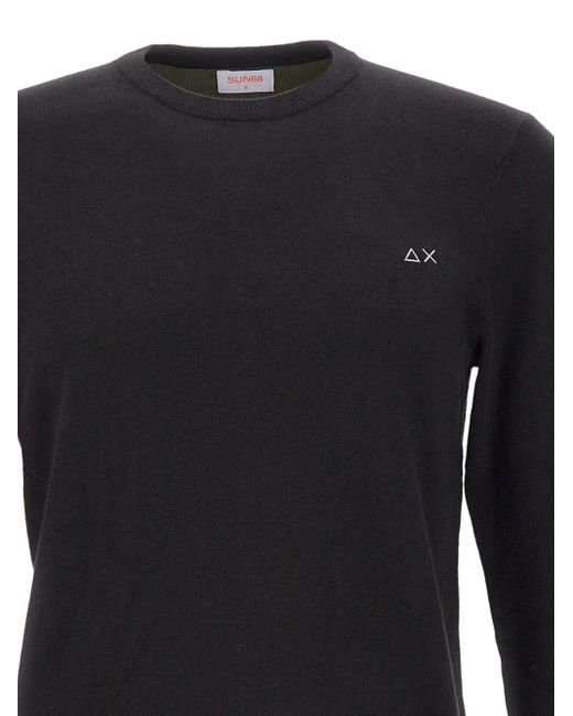 Sun 68 Blue Crew-Neck Sweater for men