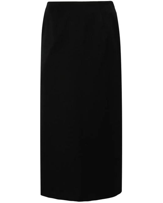 Simone Rocha Black Flap-Detail Midi Skirt