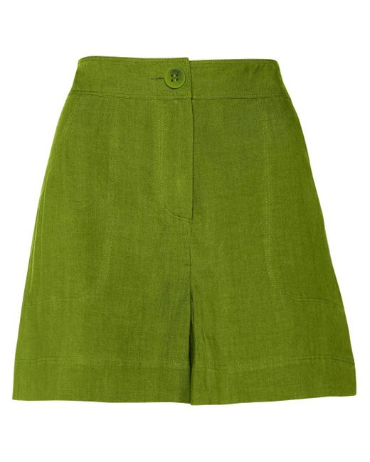 Eres Green Correct High-Waisted Shorts