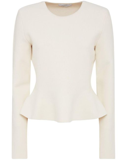 Gabriela Hearst ペプラムヘム セーター White