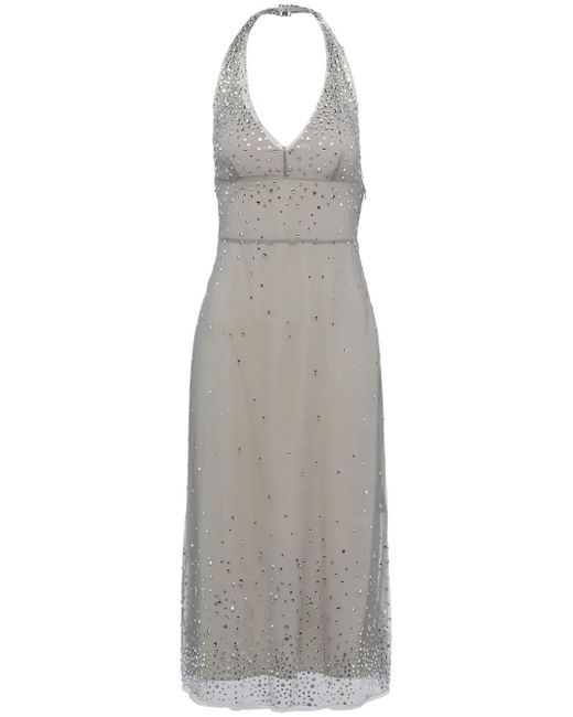 sachin and babi light blue dress Prada Light Re-Nylon Sleeveless Dress