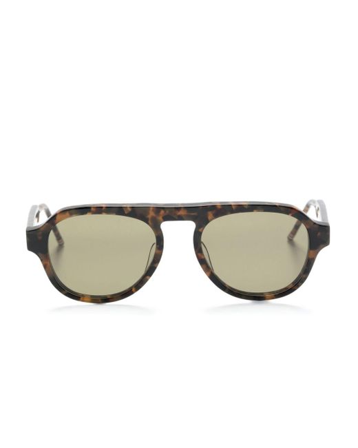 Thom Browne Brown Round-frame Sunglasses