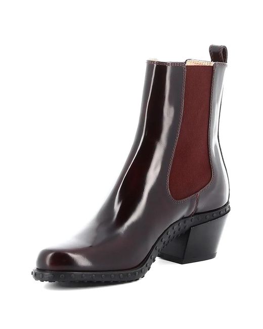 Tod's Brown Pull-Tab Boots
