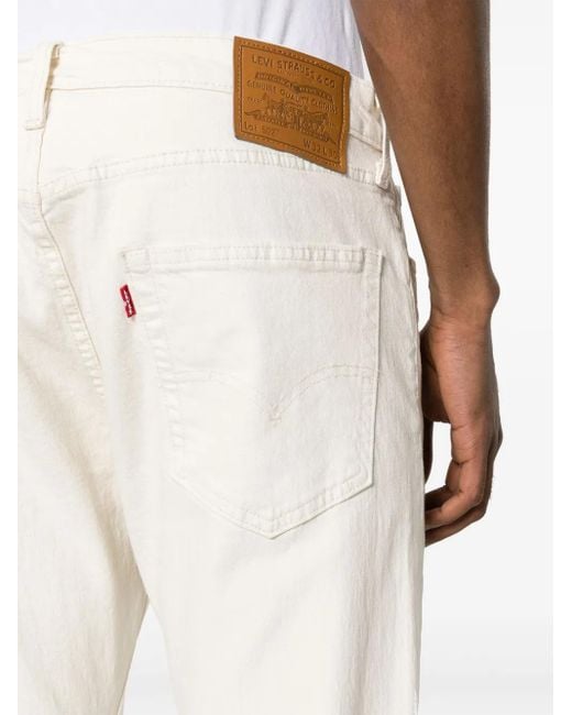 Levi's White 502 Jeans for men