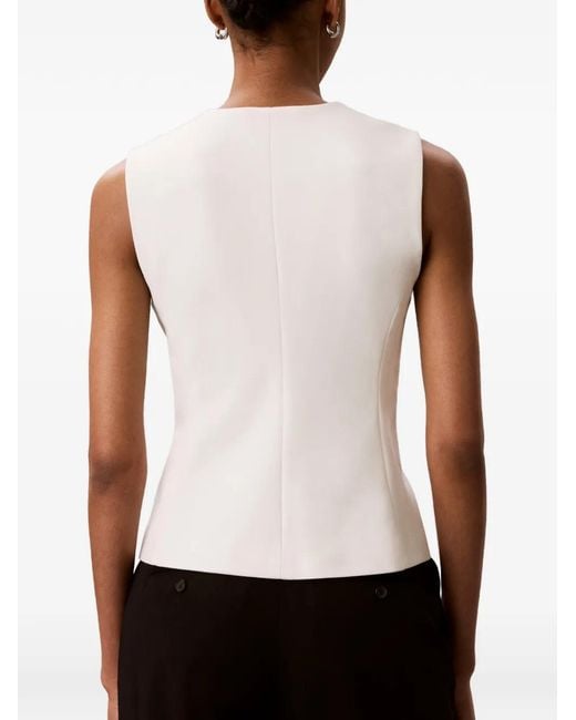Calvin Klein White Veston À Boutonnière