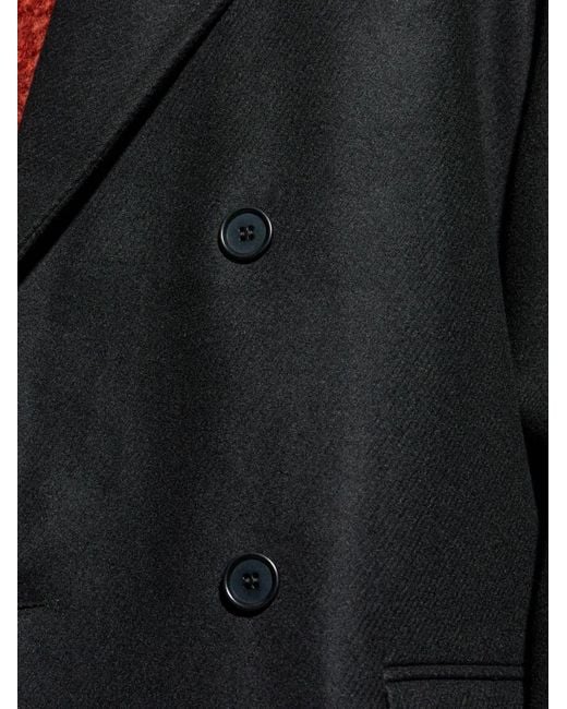 AllSaints Doppelreihiger Curran Mantel in Black für Herren