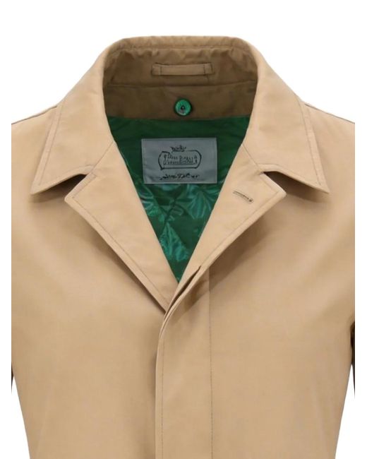 Herno Natural Manteau À Fermeture Dissimulée for men