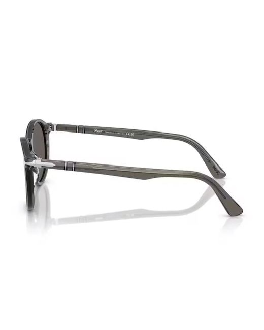 メンズ Persol ラウンドフレーム サングラス Gray