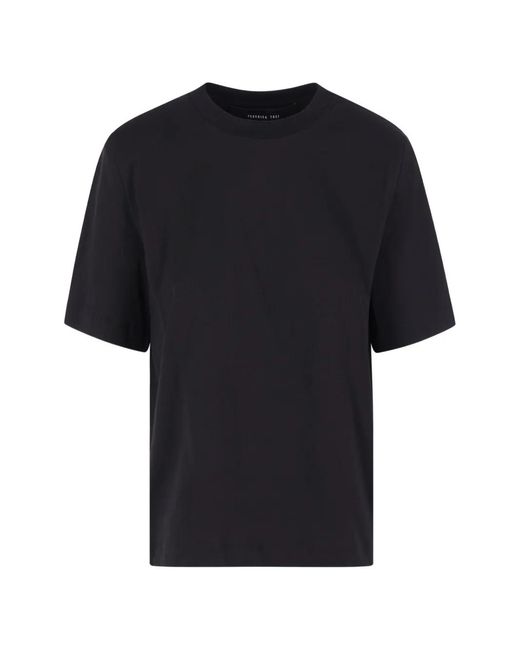 FEDERICA TOSI Black Crew-Neck T-Shirt
