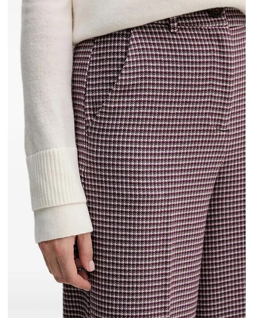 Benetton Purple Houndstooth Trousers