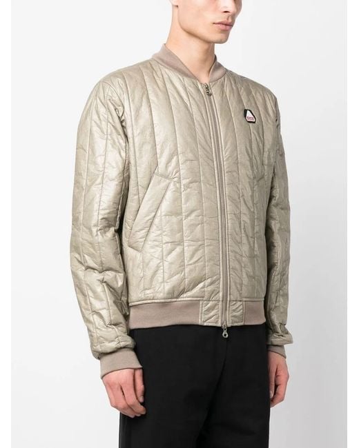 DIESEL Natural Quilted Bomber Jacket for men