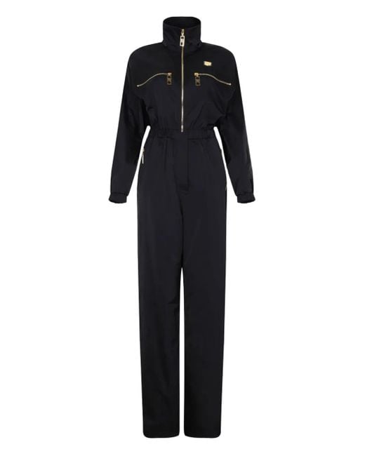 Elisabetta Franchi Black Cargo Jumpsuit