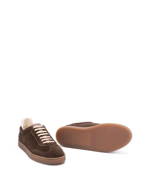 Zapatillas de cuero de ante Brunello Cucinelli de hombre de color Brown