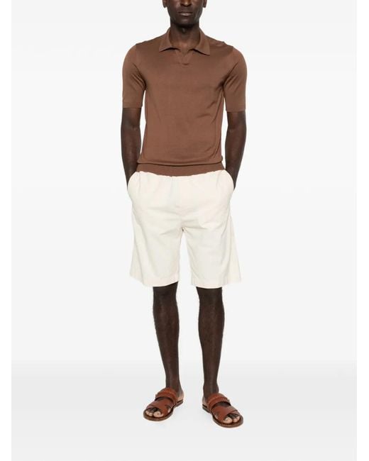 Tagliatore Brown Polo for men