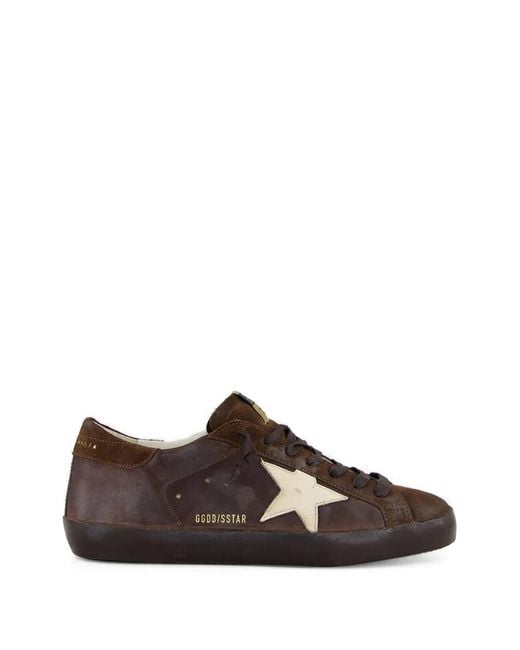 Golden Goose Deluxe Brand Brown Super-Star Sneakers for men