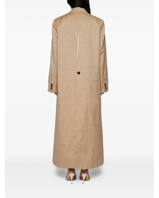 Interior Natural Jareth Single-Breasted Coat
