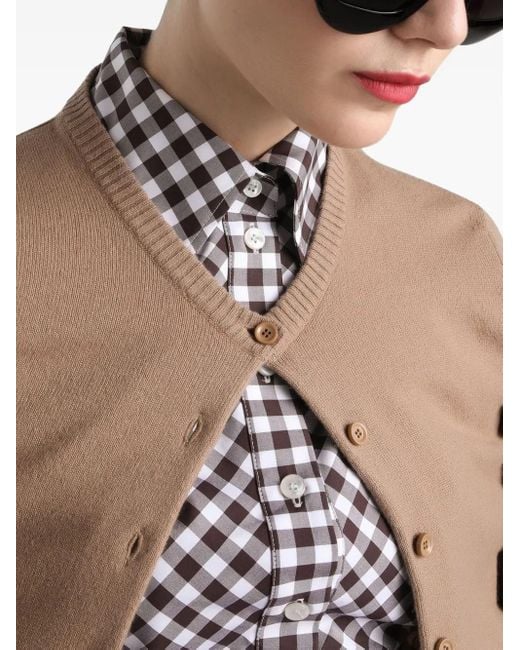 Dolce & Gabbana Brown Cardigan Aus Kaschmir