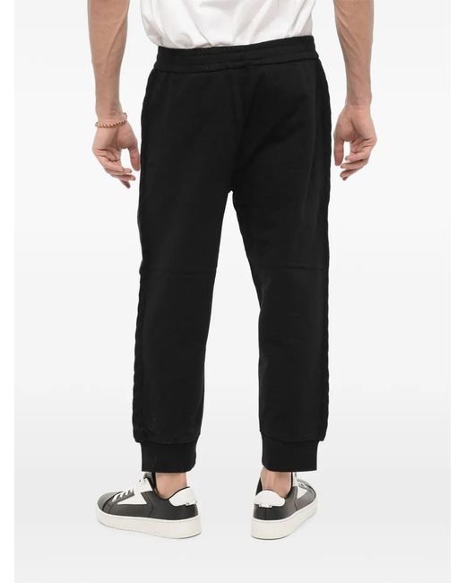 Neil Barrett Black Side-Stripe Track Pants for men