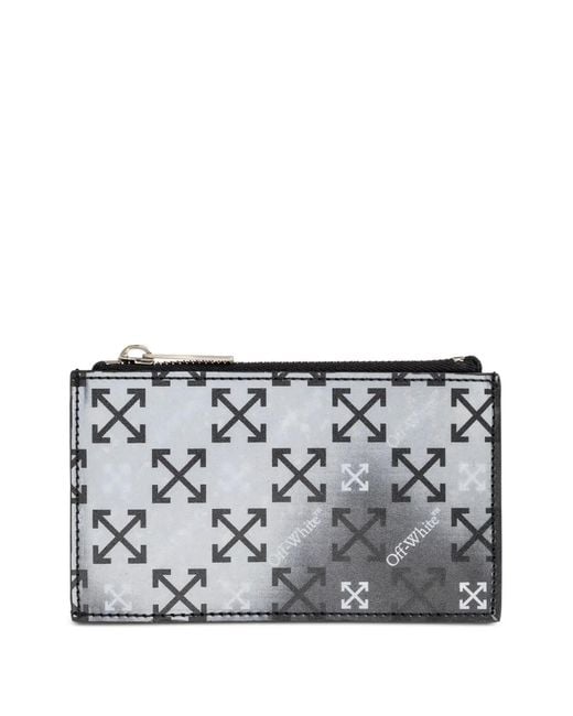 Off-White c/o Virgil Abloh Gray Arrow-Pattern Wallet for men
