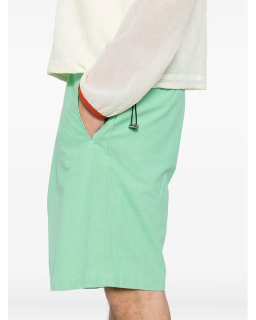 Facetasm Green Wrapped Shorts for men