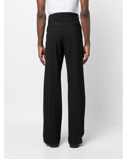Valentino Garavani Black Virgin Wool Tailored Trousers for men
