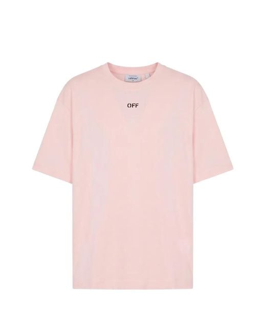 Off-White c/o Virgil Abloh Pink Arrows-Print T-Shirt for men