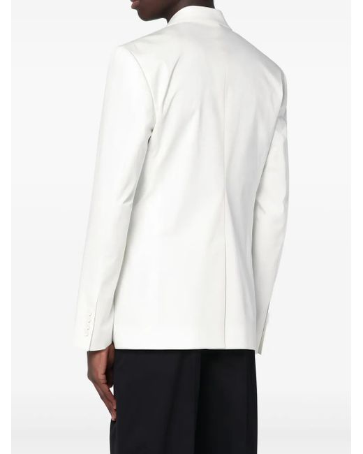 Dolce & Gabbana White Double-Breasted Blazer for men