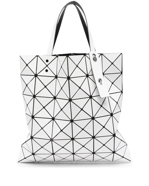 Bolso shopper Lucent con motivo geométrico Issey Miyake de color White