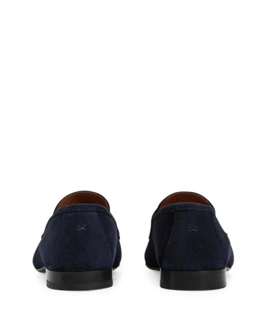 Hackett Blue Suede Loafers for men