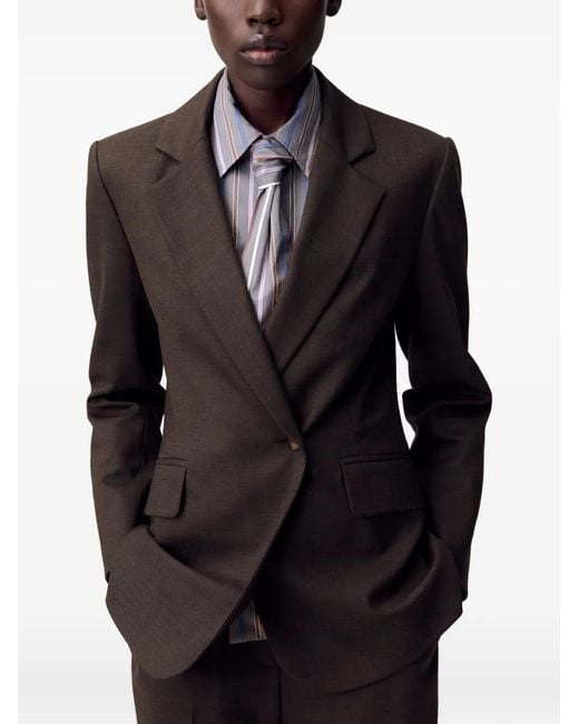 Claudie Pierlot Brown Tailored Blazer Jacket