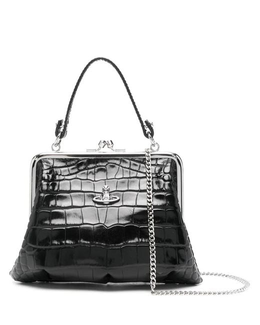 Vivienne Westwood Black Granny Frame Clutch