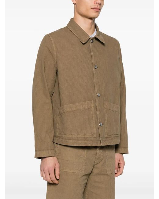 sunflower Natural Striped Jacket for men