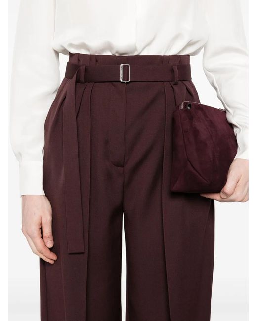 Lanvin Purple Pleated Trousers