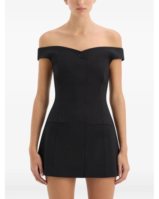 Sir Off-shoulder Mini Dress Black