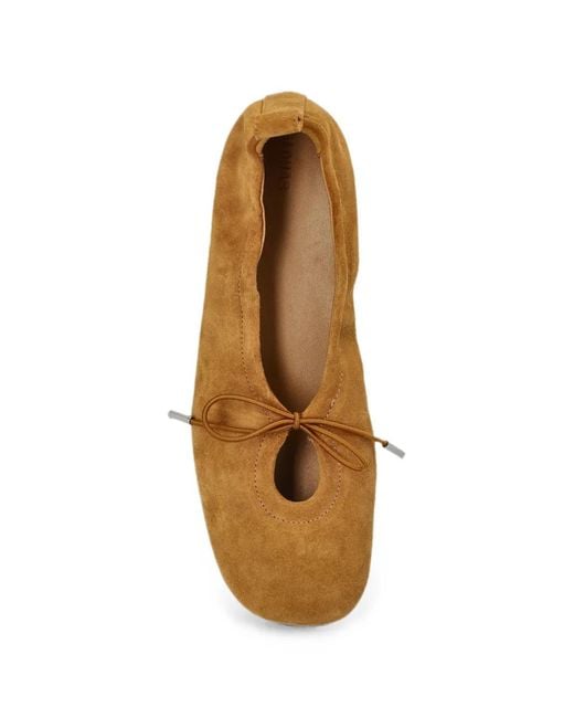 Alohas Natural Rosalind Suede Ballet Flats