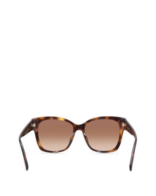 Burberry Pink Tortoiseshell-Effect Logo-Plaque Sunglasses