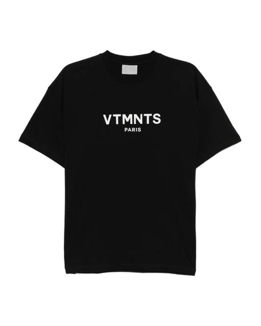 T-Shirt À Logo Imprimé Vetements pour homme en coloris Black