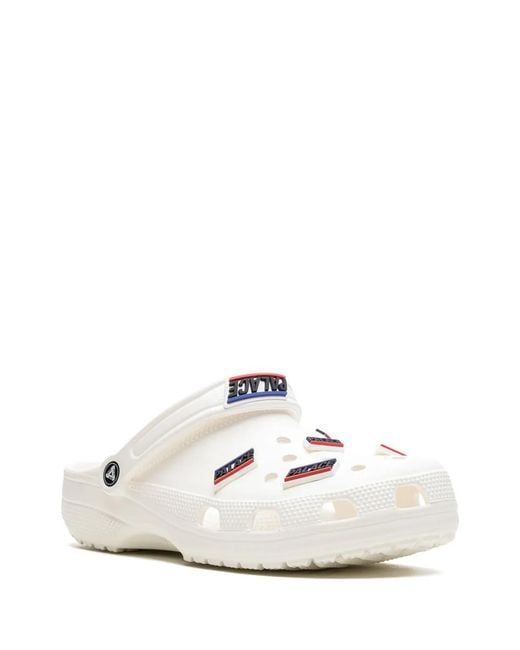 CROCSTM White X Palace Classic Clogs for men
