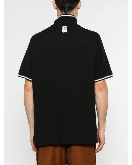 PROTOTYPES Wrapped Polo Shirt in Black for Men | Lyst