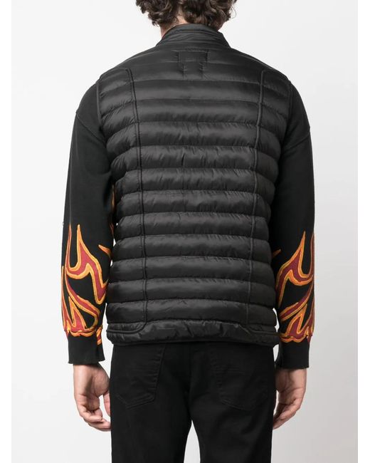 DIESEL Black W-Hawkyl-Sl Padded Gilet for men